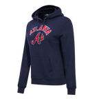 MLB ATLANTA BRAVES CLASSIC CHANDAIL À CAPUCHON POUR FEMME (MARINE MINUIT)