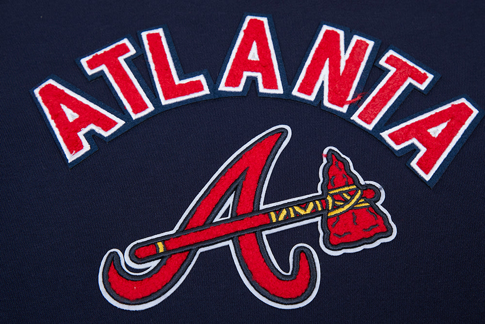 MLB ATLANTA BRAVES CLASSIC CHANDAIL À CAPUCHON POUR FEMME (MARINE MINUIT)