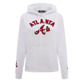 MLB ATLANTA BRAVES CLASSIC WOMEN'S PULLOVER HOODIE (WHITE)