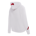 MLB ATLANTA BRAVES CLASSIC WOMEN'S PULLOVER HOODIE (WHITE)