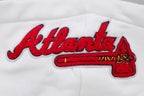 MLB ATLANTA BRAVES CLASSIC WOMEN'S PULLOVER HOODIE (WHITE)