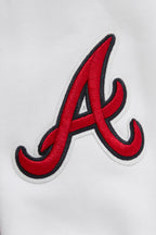 MLB ATLANTA BRAVES CLASSIC WOMEN'S PULLOVER HOODIE (WHITE)