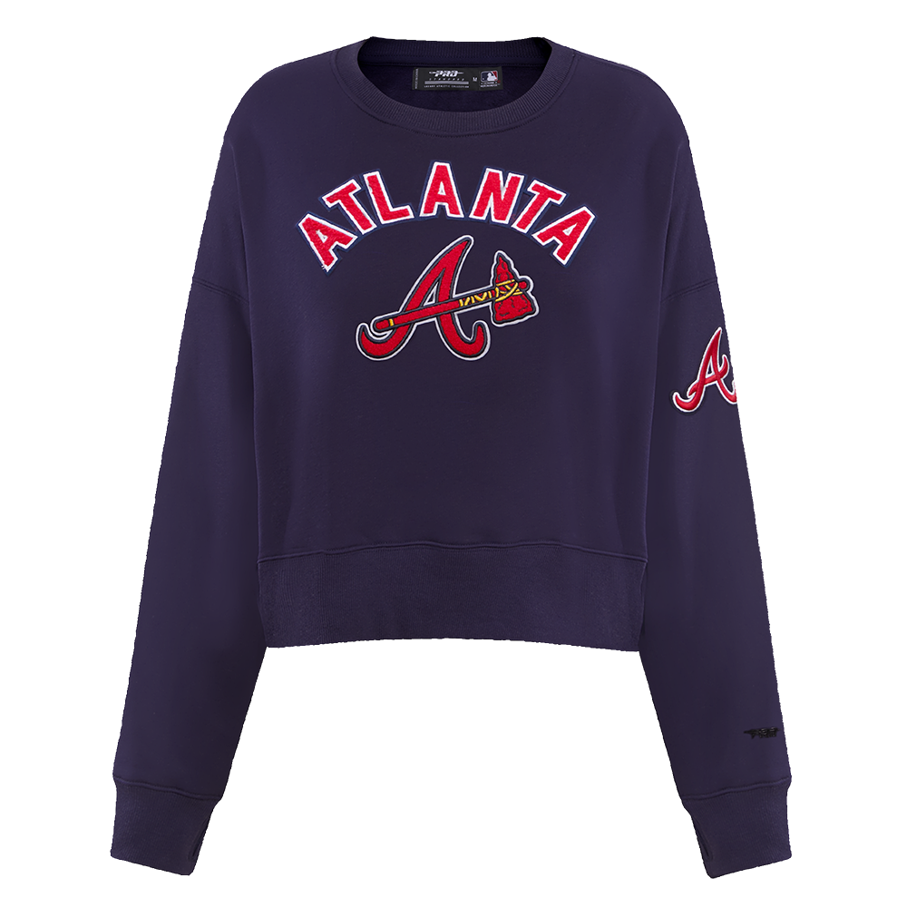 MLB ATLANTA BRAVES CLASSIC CHANDAIL À COL ROND POUR FEMME (MARINE MINUIT)
