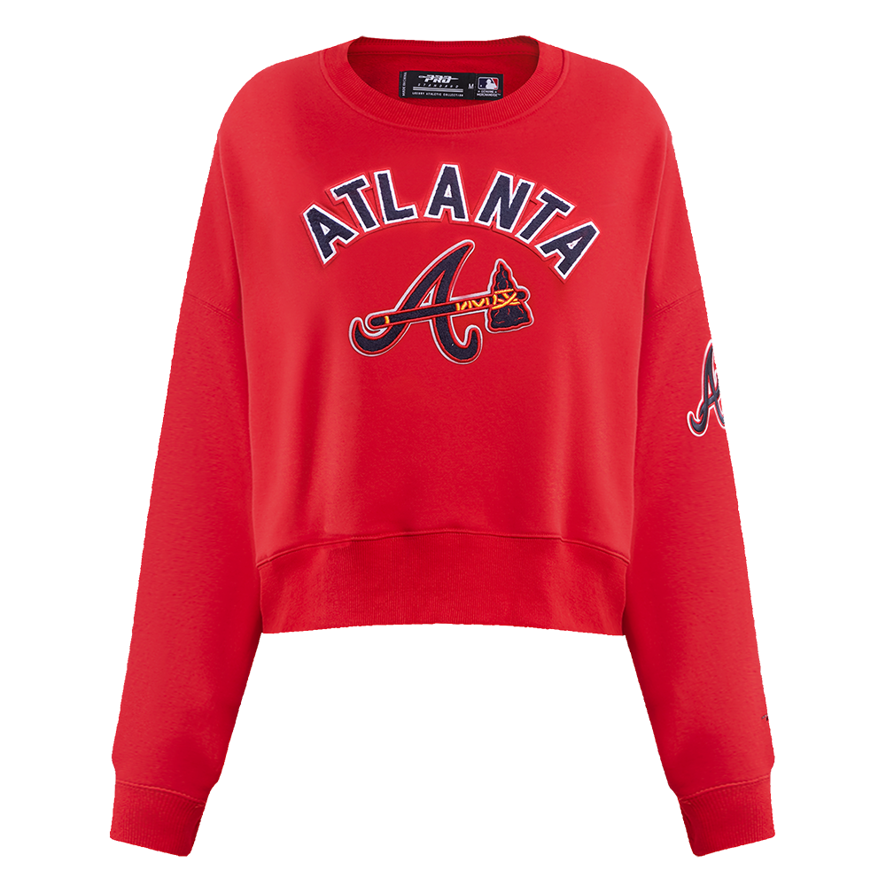 MLB ATLANTA BRAVES CLASSIC CHANDAIL À COL ROND POUR FEMME (ROUGE)