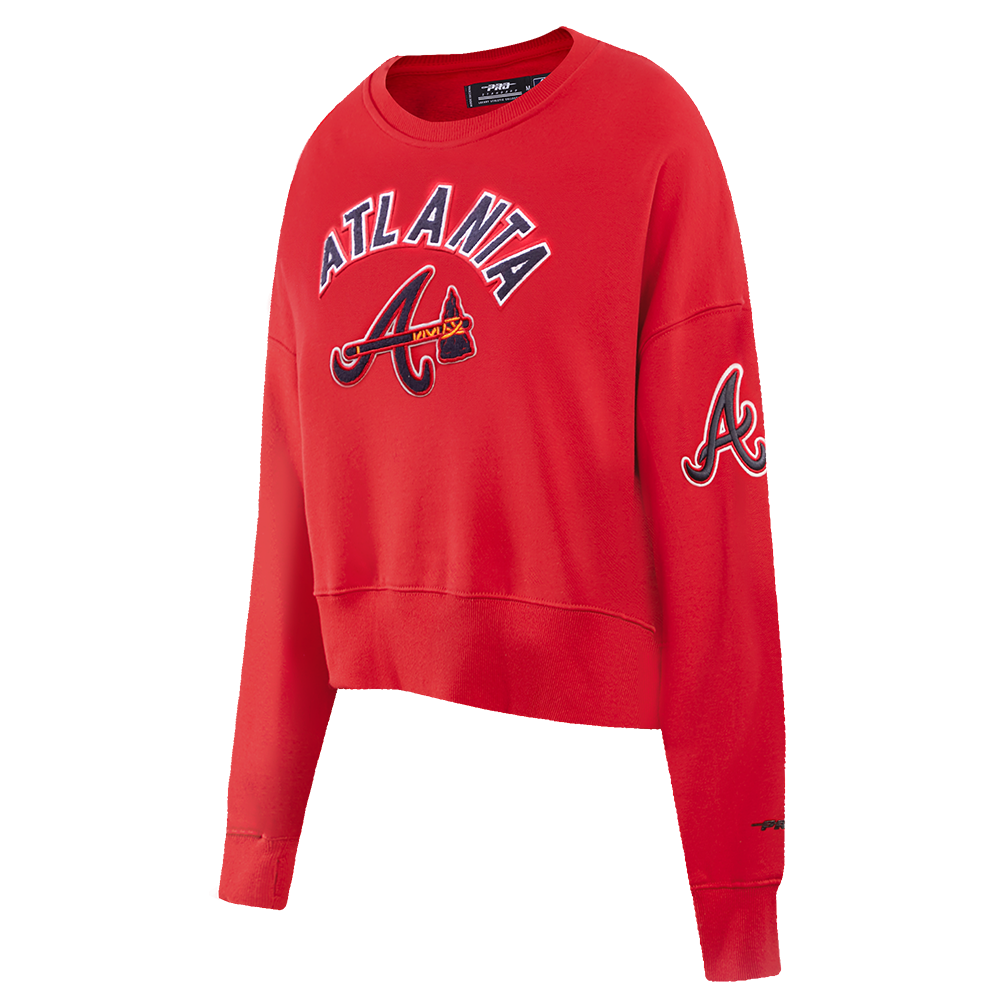 MLB ATLANTA BRAVES CLASSIC CHANDAIL À COL ROND POUR FEMME (ROUGE)
