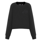 MLB ATLANTA BRAVES NEUTRAL WOMEN'S CREWNECK (BLACK)