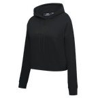 MLB ATLANTA BRAVES NEUTRAL WOMEN'S CROPPED PO HOODIE (WINE)