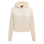 MLB ATLANTA BRAVES NEUTRAL WOMEN'S CROPPED PO HOODIE (WINE)
