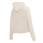 MLB ATLANTA BRAVES NEUTRAL WOMEN'S CROPPED PO HOODIE (WINE)