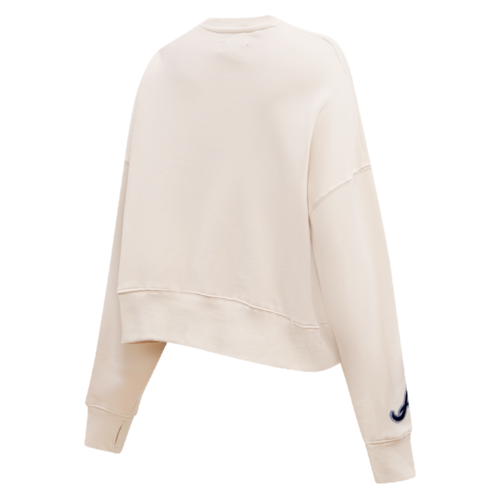 MLB ATLANTA BRAVES VARSITY BLUES CHANDAIL À COL ROND POUR FEMME (LIN)