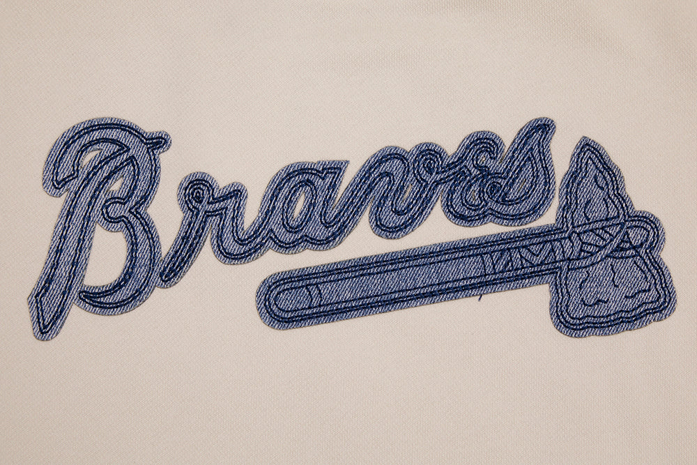 MLB ATLANTA BRAVES VARSITY BLUES CHANDAIL À COL ROND POUR FEMME (LIN)