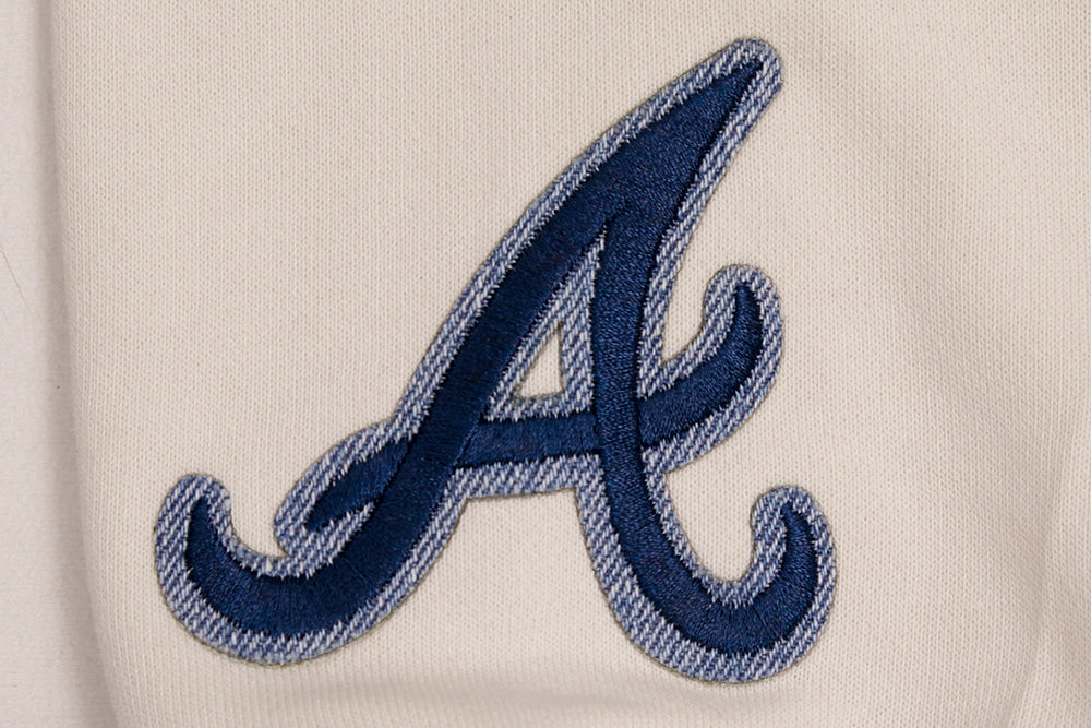 MLB ATLANTA BRAVES VARSITY BLUES CHANDAIL À COL ROND POUR FEMME (LIN)