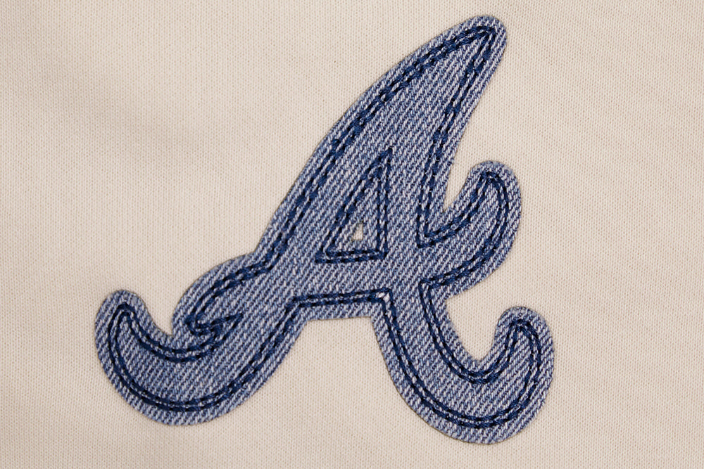 MLB ATLANTA BRAVES VARSITY BLUES CHANDAIL À COL ROND POUR FEMME (LIN)