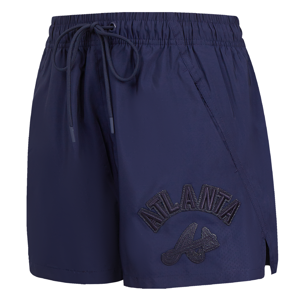 MLB ATLANTA BRAVES TRIPLE TONAL SHORT TISSÉ POUR FEMME POUR FEMME (MARINE MINUIT)