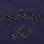 MLB ATLANTA BRAVES TRIPLE TONAL SHORT TISSÉ POUR FEMME POUR FEMME (MARINE MINUIT)