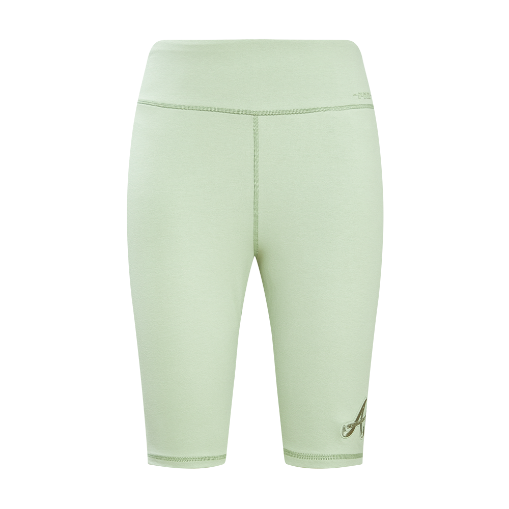 MLB ATLANTA BRAVES NEUTRAL JERSEY WOMEN'S BIKE SHORT (MOSS)