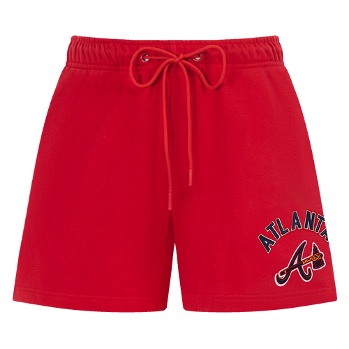 MLB ATLANTA BRAVES CLASSIC WOMEN'S FLEECE SHORT (RED)