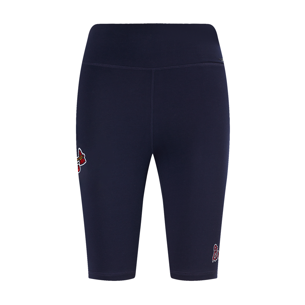 MLB ATLANTA BRAVES CLASSIC WOMEN'S COTTON BIKE SHORT (MIDNIGHT NAVY)