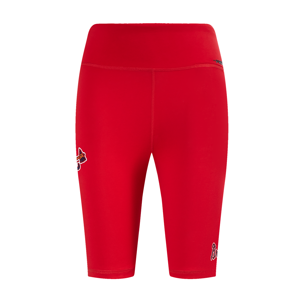 MLB ATLANTA BRAVES CLASSIC WOMEN'S COTTON BIKE SHORT (RED)