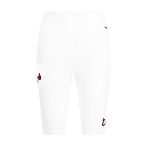 MLB ATLANTA BRAVES CLASSIC WOMEN'S COTTON BIKE SHORT (WHITE)
