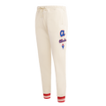 MLB ATLANTA BRAVES RETRO CLASSIC WOMEN'S RIB SWEATPANT (EGGSHELL/ RED)