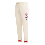 MLB ATLANTA BRAVES RETRO CLASSIC WOMEN'S RIB SWEATPANT (EGGSHELL/ RED)