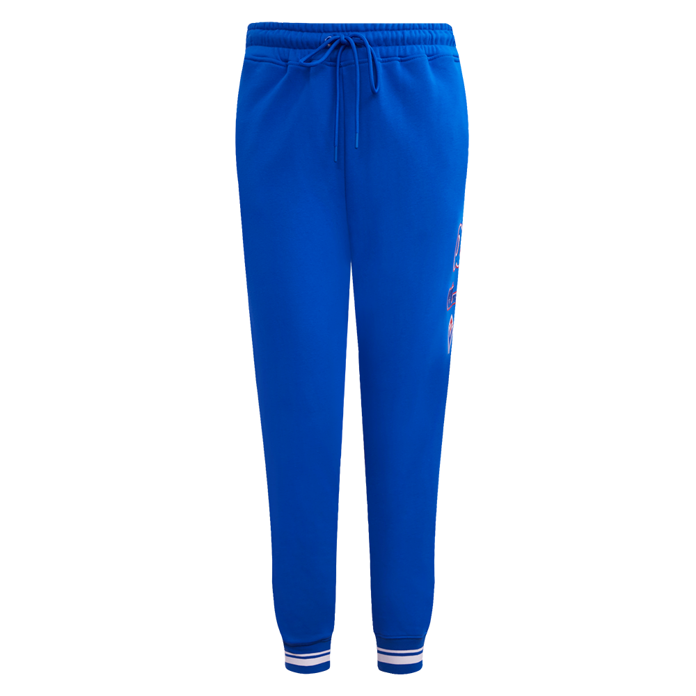 MLB ATLANTA BRAVES RETRO CLASSIC WOMEN'S RIB SWEATPANT (ROYAL BLUE/RED)