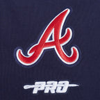 MLB ATLANTA BRAVES CLASSIC CHENILLE LEGGING EN JERSEY ÉPAIS POUR FEMME (MARINE MINUIT)