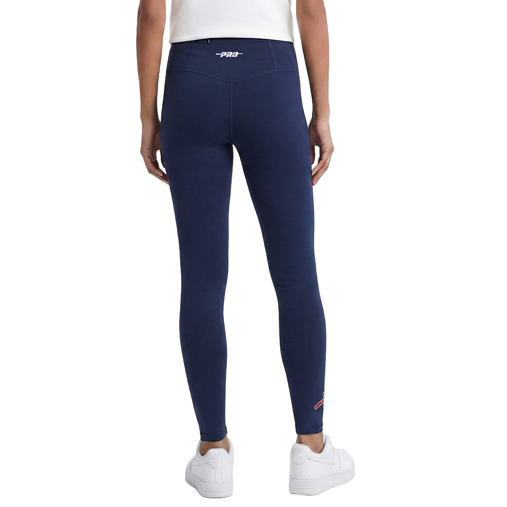 MLB ATLANTA BRAVES CLASSIC CHENILLE LEGGING EN JERSEY ÉPAIS POUR FEMME (MARINE MINUIT)
