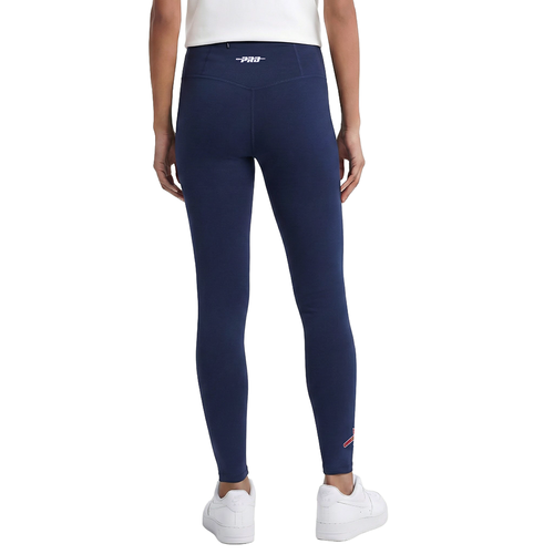 MLB ATLANTA BRAVES CLASSIC CHENILLE WOMEN'S HW JERSEY LEGGING (MIDNIGHT NAVY)