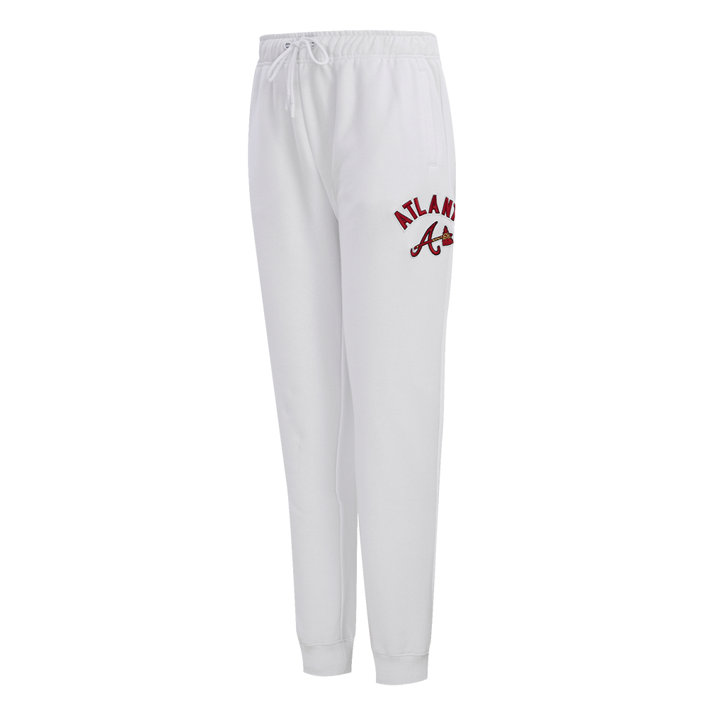 MLB ATLANTA BRAVES CLASSIC PANTALON OUATÉ POUR FEMME (BLANC)