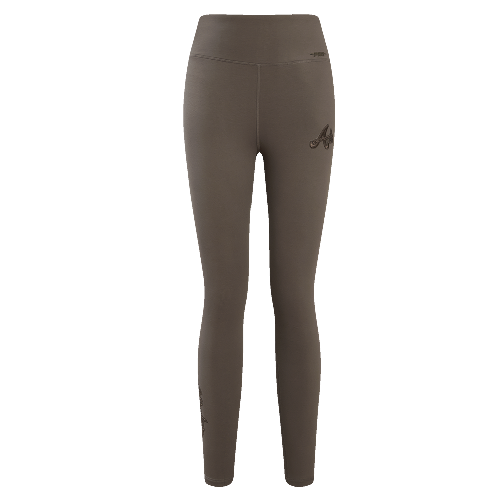 MLB ATLANTA BRAVES NEUTRAL WOMEN'S JERSEY LEGGING (DARK TAUPE)