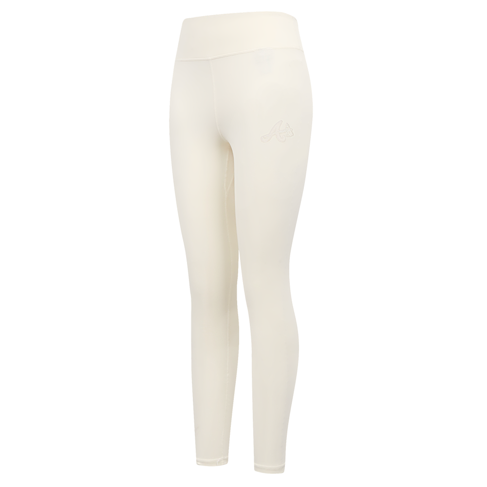 MLB ATLANTA BRAVES NEUTRAL LEGGING EN JERSEY POUR FEMME (COQUILLE D'ŒUF)