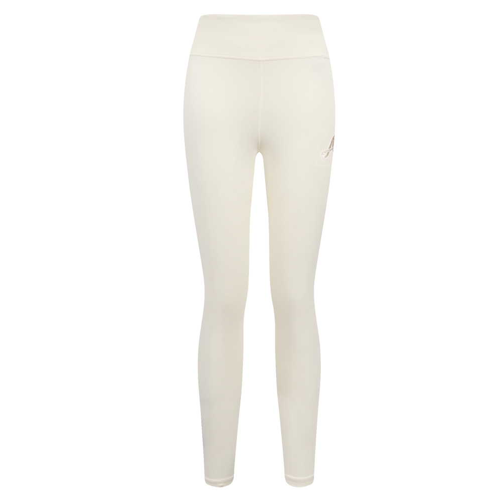 MLB ATLANTA BRAVES NEUTRAL LEGGING EN JERSEY POUR FEMME (COQUILLE D'ŒUF)