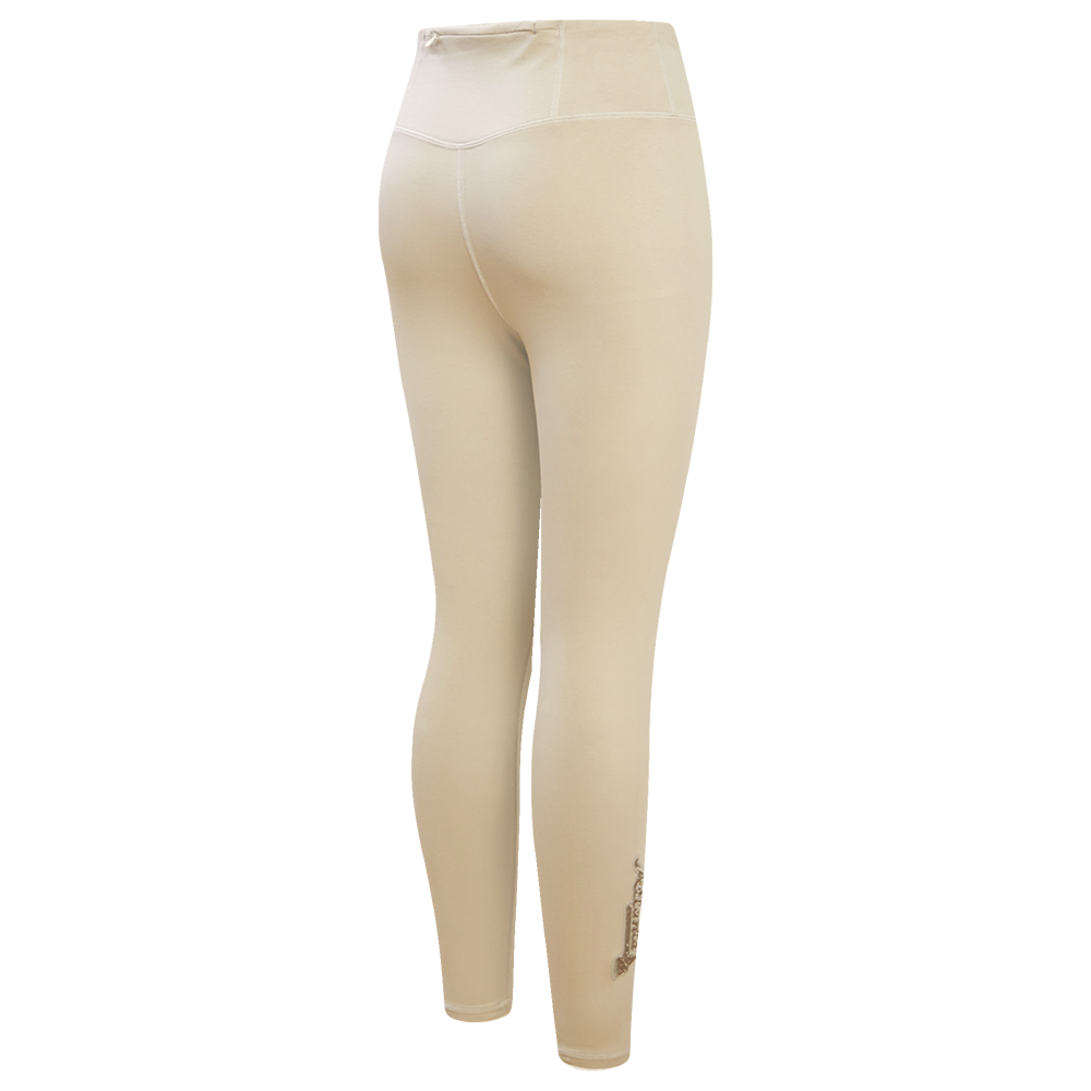 MLB ATLANTA BRAVES NEUTRAL WOMEN'S JERSEY LEGGING (TAUPE)