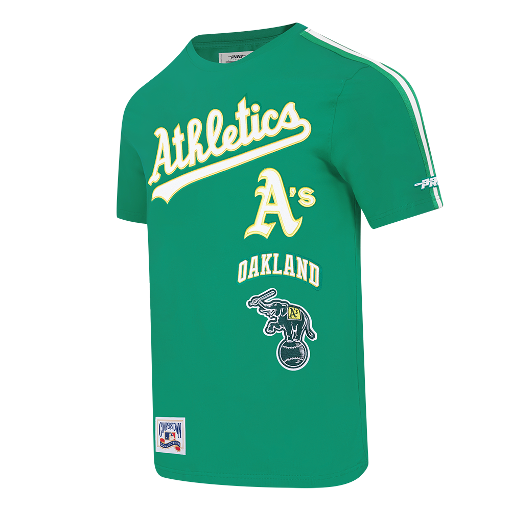 MLB OAKLAND ATHLETICS RETRO CLASSICS HAUT POUR HOMME (VERT KELLY)