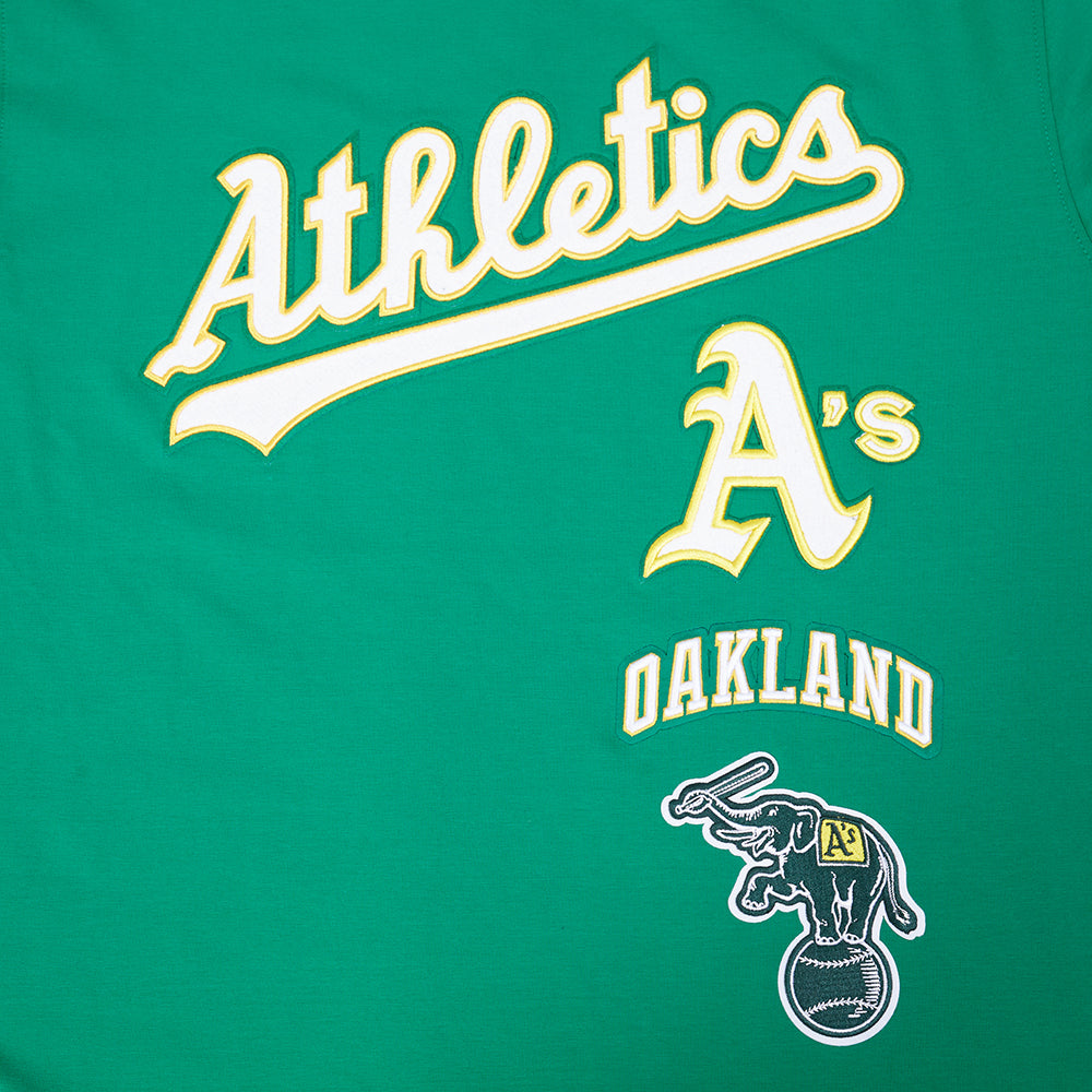 MLB OAKLAND ATHLETICS RETRO CLASSICS HAUT POUR HOMME (VERT KELLY)