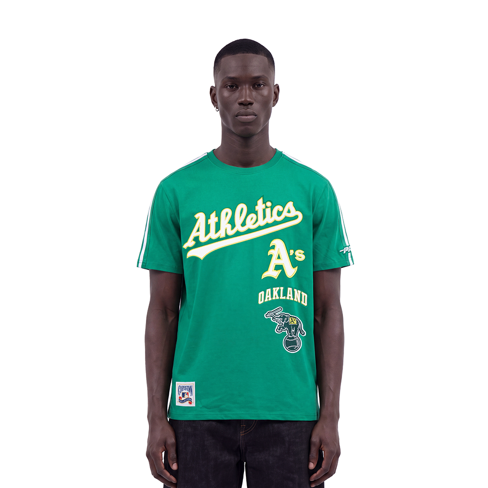 MLB OAKLAND ATHLETICS RETRO CLASSICS HAUT POUR HOMME (VERT KELLY)