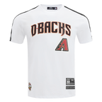 MLB ARIZONA DIAMONDBACKS CLASSIC MESH HAUT EN JERSEY SIMPLE À RAYURES (BLANC/NOIR)