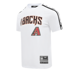 MLB ARIZONA DIAMONDBACKS CLASSIC MESH HAUT EN JERSEY SIMPLE À RAYURES (BLANC/NOIR)