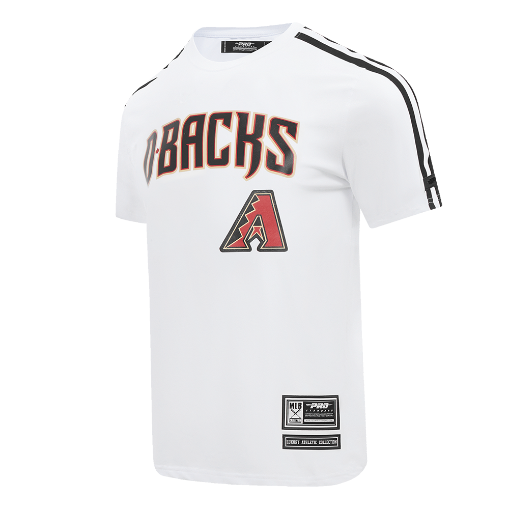 MLB ARIZONA DIAMONDBACKS CLASSIC MESH HAUT EN JERSEY SIMPLE À RAYURES (BLANC/NOIR)
