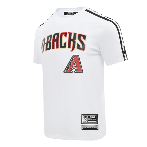 MLB ARIZONA DIAMONDBACKS CLASSIC MESH SJ STRIPED TOP (WHITE/BLACK)