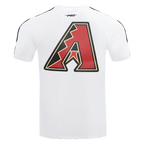 MLB ARIZONA DIAMONDBACKS CLASSIC MESH HAUT EN JERSEY SIMPLE À RAYURES (BLANC/NOIR)