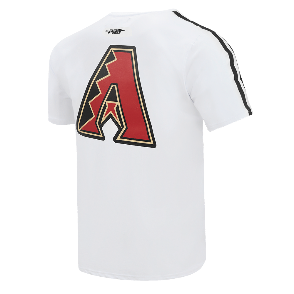 MLB ARIZONA DIAMONDBACKS CLASSIC MESH HAUT EN JERSEY SIMPLE À RAYURES (BLANC/NOIR)