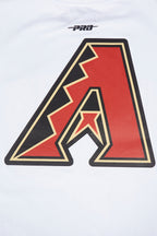 MLB ARIZONA DIAMONDBACKS CLASSIC MESH HAUT EN JERSEY SIMPLE À RAYURES (BLANC/NOIR)
