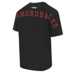 MLB ARIZONA DIAMONDBACKS WINGSPAN HAUT EN JERSEY DE COTON À ÉPAULES TOMBANTES V2 POUR HOMME (NOIR)