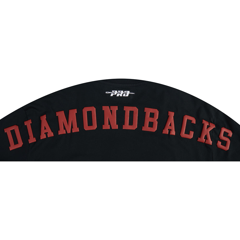 MLB ARIZONA DIAMONDBACKS WINGSPAN HAUT EN JERSEY DE COTON À ÉPAULES TOMBANTES V2 POUR HOMME (NOIR)