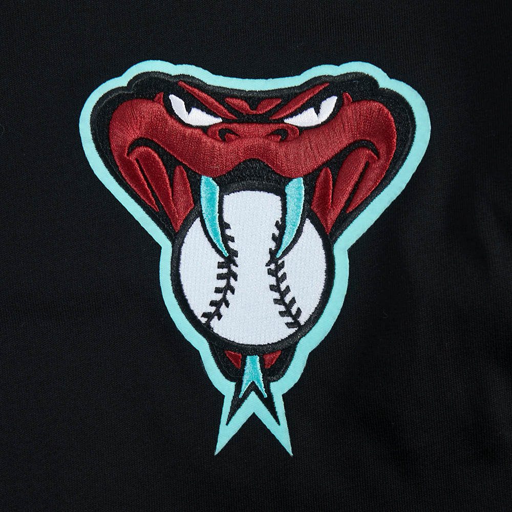 MLB ARIZONA DIAMONDBACKS WINGSPAN HAUT EN JERSEY DE COTON À ÉPAULES TOMBANTES V2 POUR HOMME (NOIR)