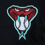 MLB ARIZONA DIAMONDBACKS WINGSPAN HAUT EN JERSEY DE COTON À ÉPAULES TOMBANTES V2 POUR HOMME (NOIR)