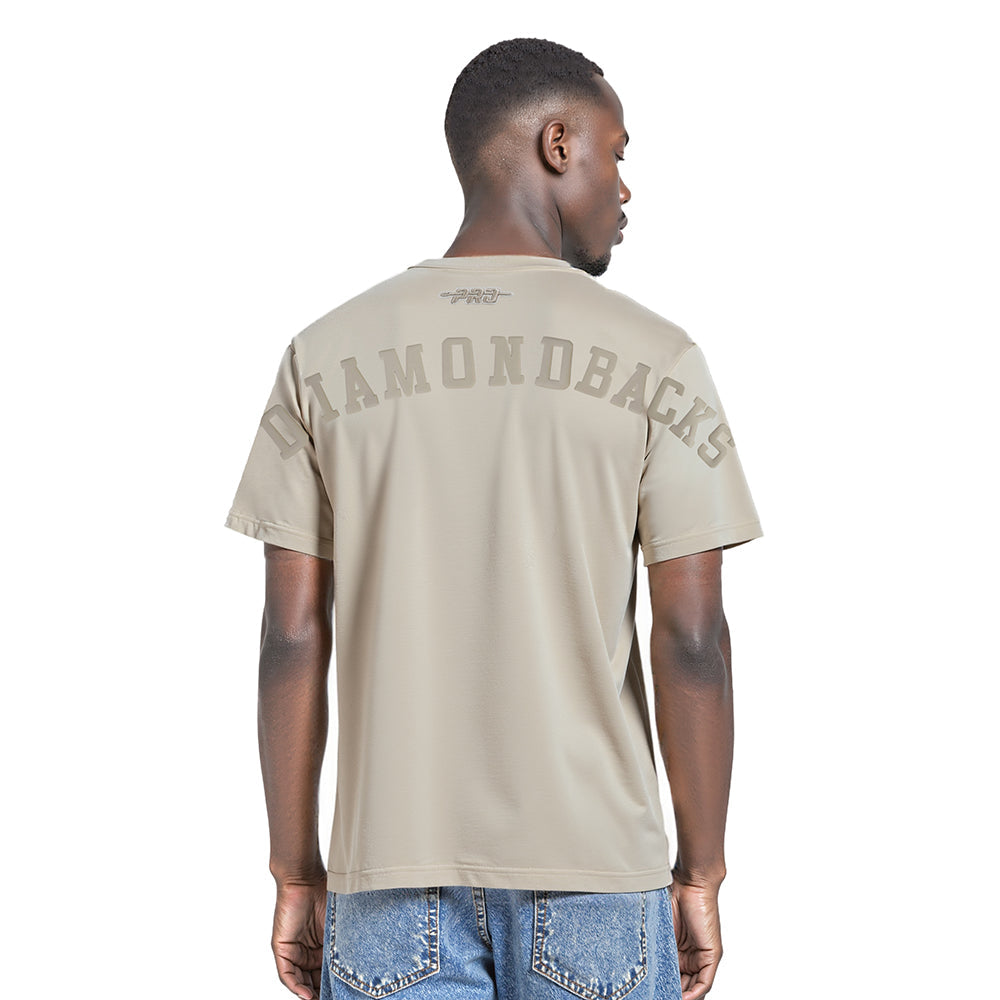MLB ARIZONA DIAMONDBACKS WINGSPAN HAUT EN JERSEY DE COTON À ÉPAULES TOMBANTES V2 POUR HOMME (TAUPE)